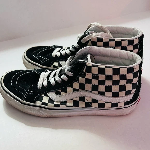 Sneakers Old Skool Check Vans Sk8 Hi Vans Shoes Rare Vans Bones